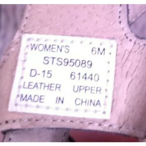 Sperry Womens SZ 6 Leather Black Cork Wedge Platform Sandals - Picture 10 of 11